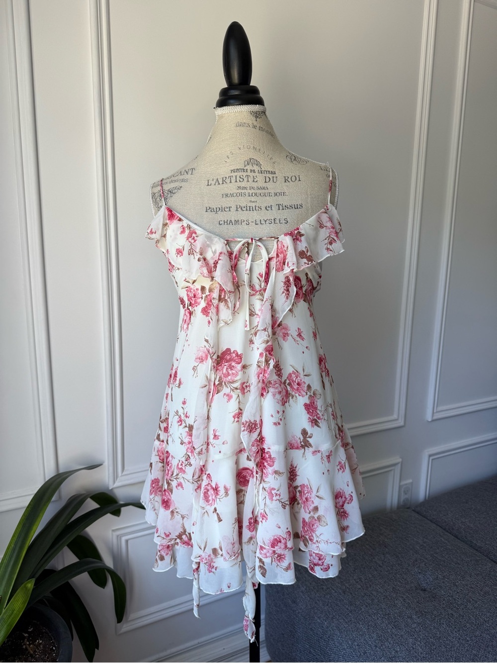 Thirty Thirty Floral Ruffle Mini Dress - Picture 3 of 7